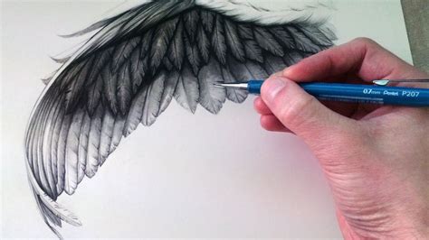 angel wings drawing realistic|More.